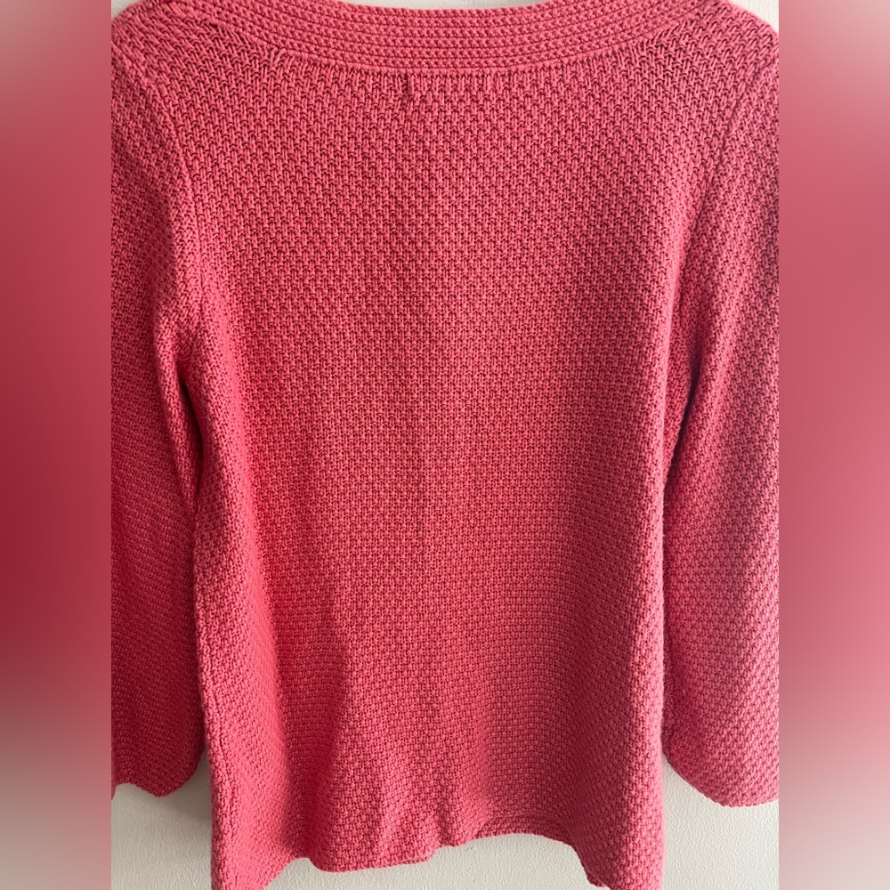 Boden salmon color cardigan sweater size 12 - Picture 3 of 9